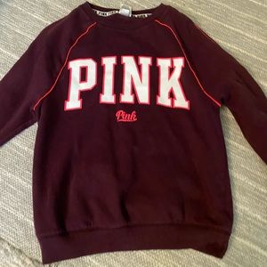 pink long sleeve/crew neck